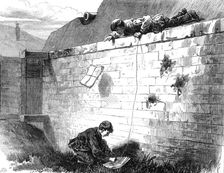 The Civil War in Paris: newsboys on the ramparts, 1871. Creator: Unknown