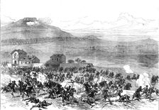 The Civil War in Paris: rout of the Communists at Nanterre by the fire of Mont Valérien, 1871. Creator: C. R.