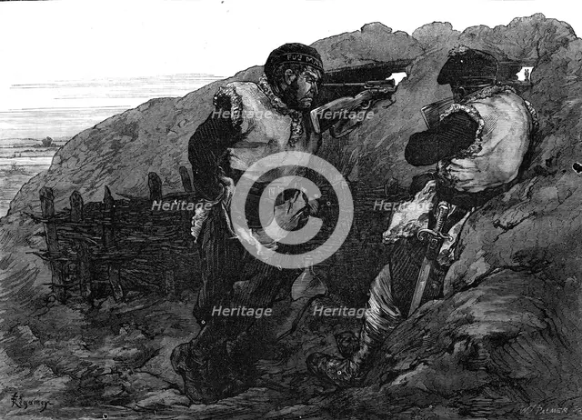The Civil War in Paris: sailors on the look out, 1871. Creator: William James Palmer.