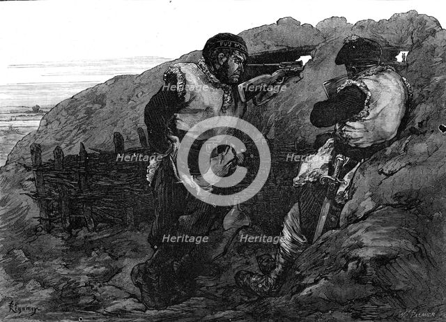 The Civil War in Paris: sailors on the look out, 1871. Creator: William James Palmer.