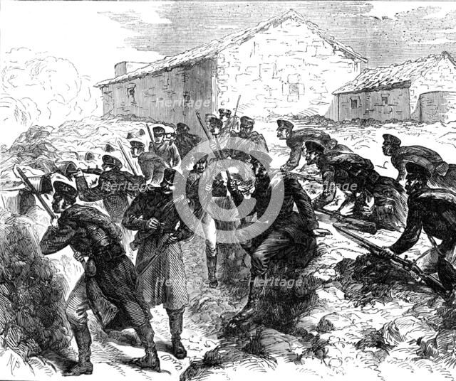 The Civil War in Spain: trenches [at] San Candido Redoubt (Las Carreras), near Bilbao, 1874. Creator: Unknown.