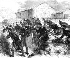 The Civil War in Spain: trenches [at] San Candido Redoubt (Las Carreras), near Bilbao, 1874. Creator: Unknown