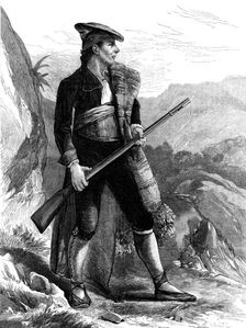 The Civil War in Spain: a Carlist Volunteer, from a drawing by B. Galofre, 1873. Creator: Unknown