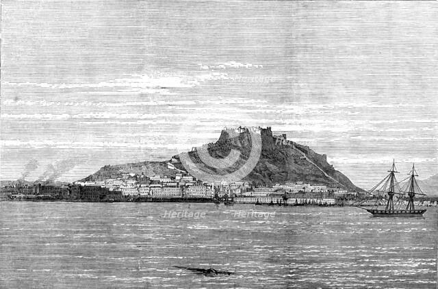 The Civil War in Spain: Alicante, bombarded by the Intransigentes, 1873. Creator: Unknown.