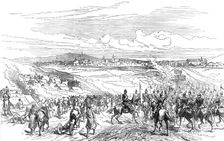 The Civil War in Spain: arrival of the Catalan Division at Vittoria, 1874. Creator: Unknown