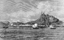 The Civil War in Spain: Bombardment of Alicante, 1873. Creator: Unknown