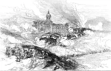 The Civil War in Spain: bombardment of Hernani, 1874. Creator: Unknown