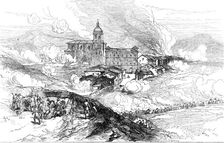The Civil War in Spain: bombardment of Hernani, 1874. Creator: Unknown