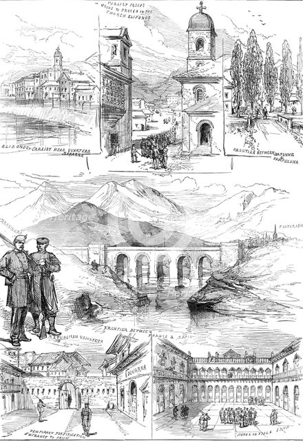 The Civil War in Spain: Carlist sketches from Navarre, 1874. Creator: Unknown.