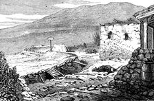 The Civil War in Spain: Carlist trench, San Pedro de Abanto, 1874. Creator: Unknown