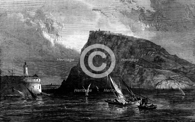 The Civil War in Spain: Fortress of Montjuich, Barcelona, 1873. Creator: Unknown.