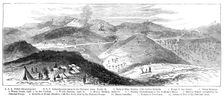 The Civil War in Spain:...positions of the Carlist Lines...from the battery of San Lorenzo, 1874. Creator: Unknown
