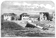 The Civil War in Spain: ruined houses at Las Carenas, 1874. Creator: Unknown