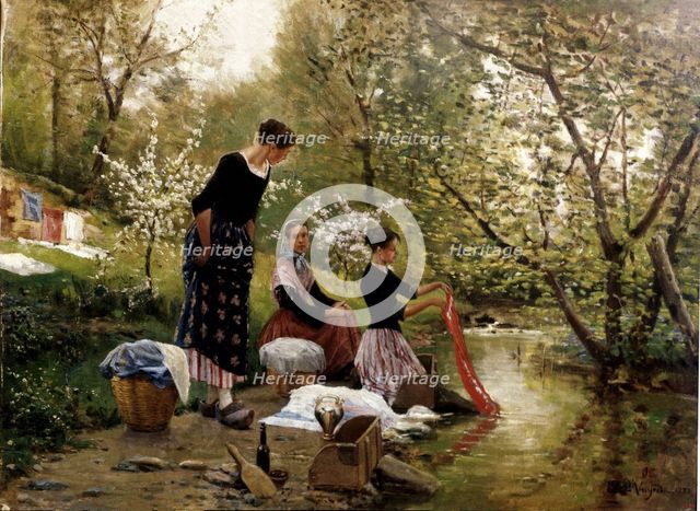 The cleaners', 18th-19th century. Creator: Vayreda, Joaquim (1843-1894).
