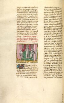 The Cleansing of the Temple; Miroir Historial, about 1475. Creator: Unknown