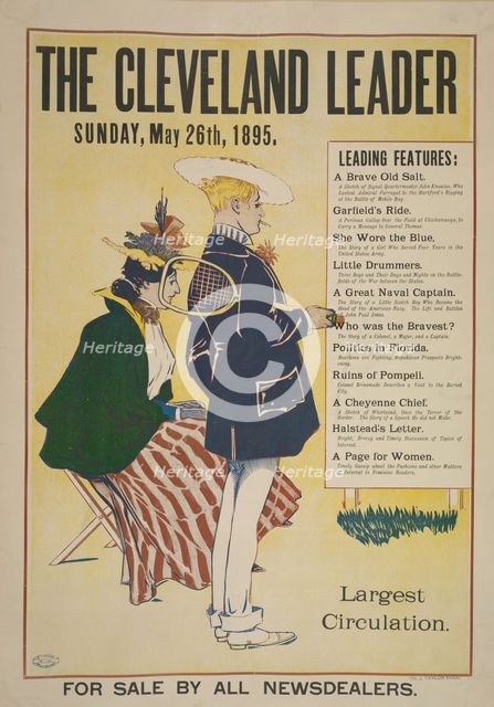 The Cleveland leader. Sunday, May 26th, 1895, c1893 - 1897. Creator: Unknown.