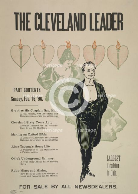 The Cleveland leader. Sunday, Feb.16, '96, c1893 - 1897. Creator: Unknown.