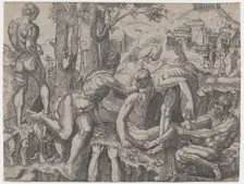 The Climbers, dated 1524. Creator: Agostino Veneziano