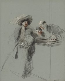 The Client, fourth quarter 1800s or first third 1900s. Creator: Jean Louis Forain (French, 1852-1931)