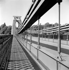The Clifton Suspension Bridge, Bristol, Avon. Artist: Eric de Maré