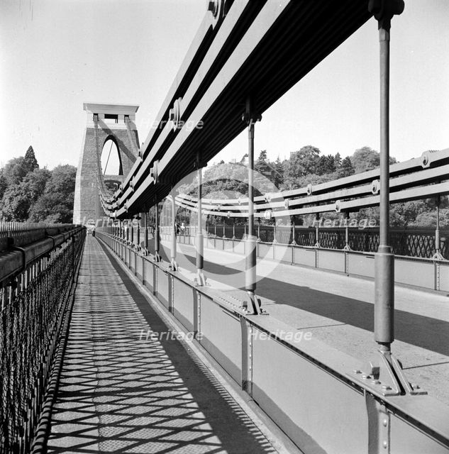 The Clifton Suspension Bridge, Bristol, Avon. Artist: Eric de Maré
