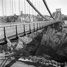The Clifton Suspension Bridge, Bristol, Avon. Artist: Eric de Maré