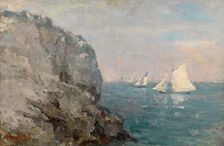 The Cliff, 1882. Creator: Pericles Pantazis
