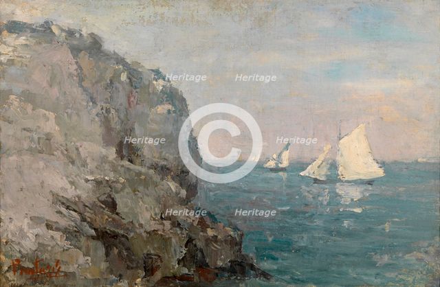 The Cliff, 1882. Creator: Pericles Pantazis.