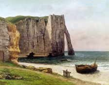 The Cliff at Etrétat, 1869