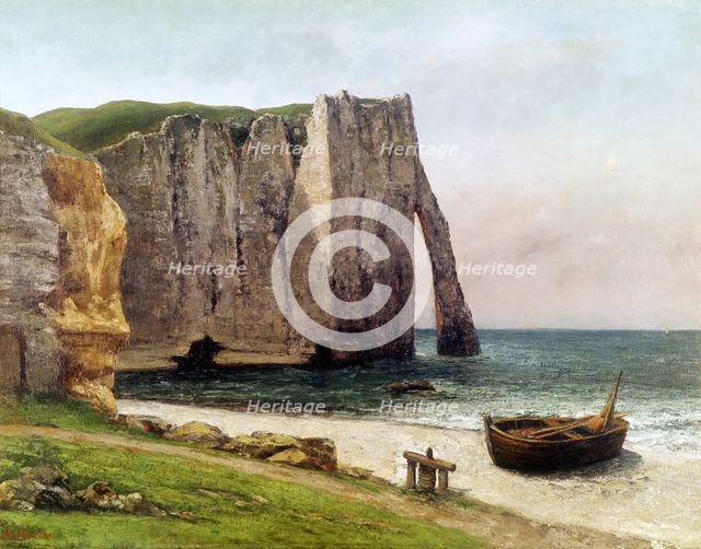 The Cliff at Etrétat, 1869.