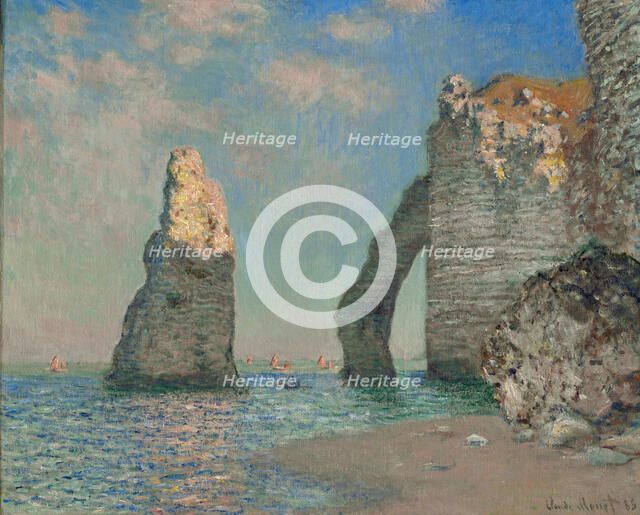 The Cliff at Etrétat, 1885. Creator: Monet, Claude (1840-1926).