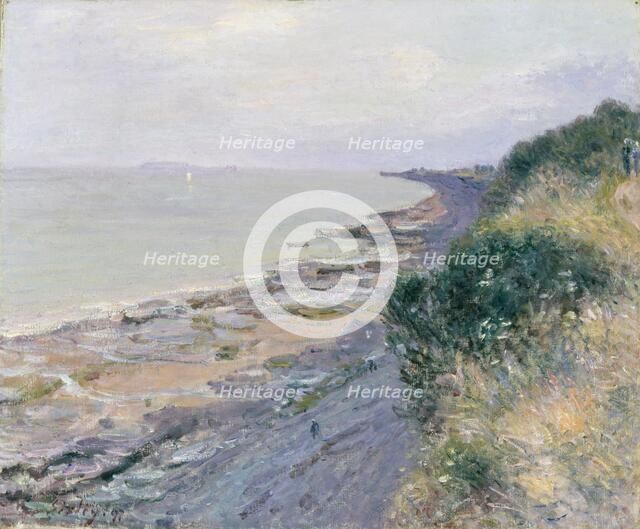 'The cliff at Penarth, Evening, low tide', 1897. Artist: Alfred Sisley.