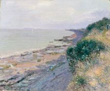 The cliff at Penarth, Evening, low tide 1897. Creator: Alfred Sisley