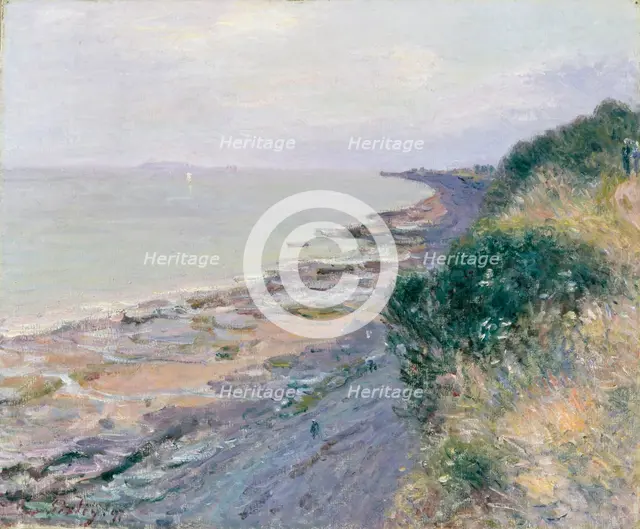 'The cliff at Penarth, Evening, low tide', 1897. Creator: Alfred Sisley.