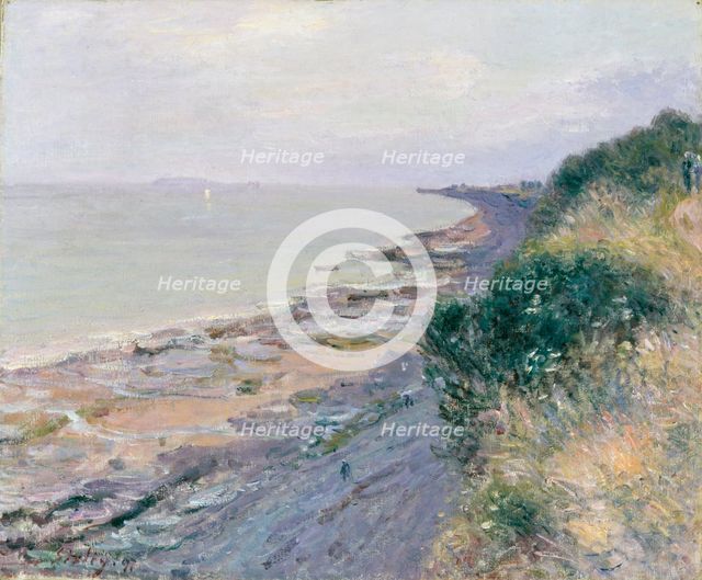'The cliff at Penarth, Evening, low tide', 1897. Creator: Alfred Sisley.