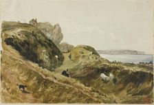 The Cliffs at Dieppe, c. 1825. Creator: Paul Huet