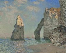 The Cliffs At Étretat, 1885. Creator: Claude Monet