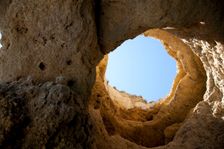 The cliffs at Praia de Dona Ana, Portugal, 2009. Creator: Samuel Magal