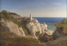 The Cliffs of the Island of Mon, 1842. Creator: Louis Gurlitt