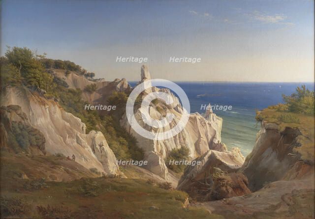 The Cliffs of the Island of Mon, 1842. Creator: Louis Gurlitt.