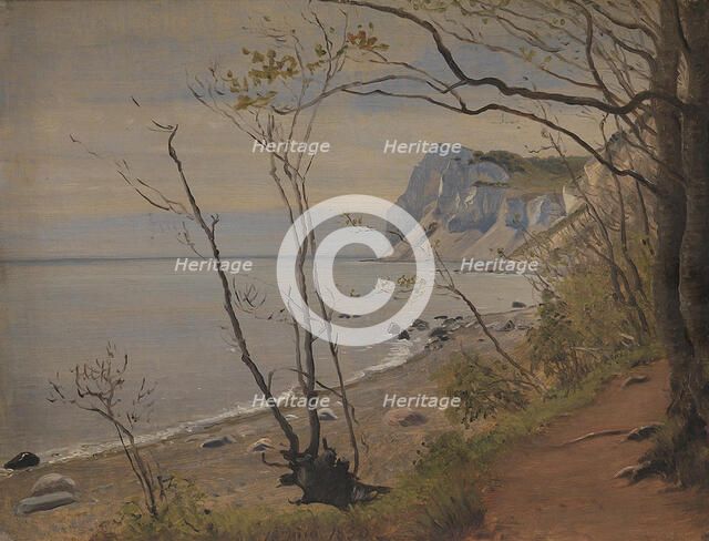 The Cliffs of the Island of Mon, 1850. Creator: Peter Christian Thamsen Skovgaard.