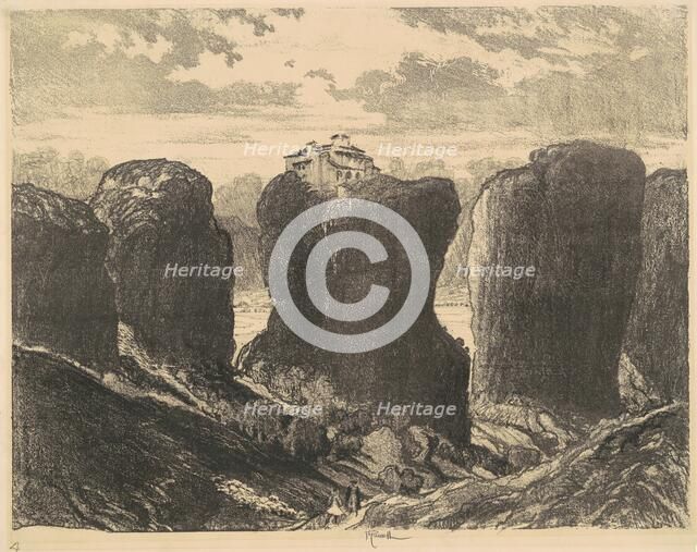 The Cliffs of the Trinity, 1913. Creator: Joseph Pennell.