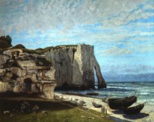 The Cliffs of Etretat after a Thunderstorm 1870. Artist: Gustave Courbet