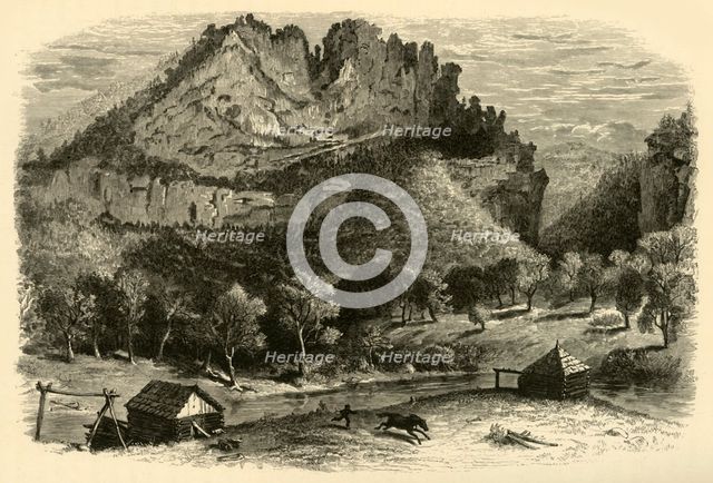 'The Cliffs of Seneca', 1872.  Creator: William Ludwell Sheppard.