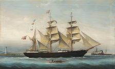 The Clipper Barque Lady Gertrude 1888. Creator: Bartul Ivancovich
