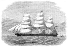 The clipper-ship The Royal Edward, built for the Red Cross Australian Line, 1864. Creators: Edwin Weedon, Smyth