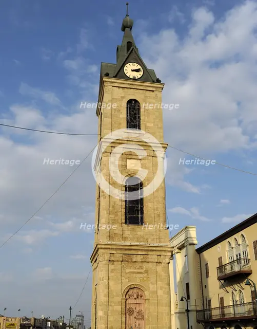 The Clock Tower, Old Town, Jaffa, Israel, 2013. Creator: LTL.