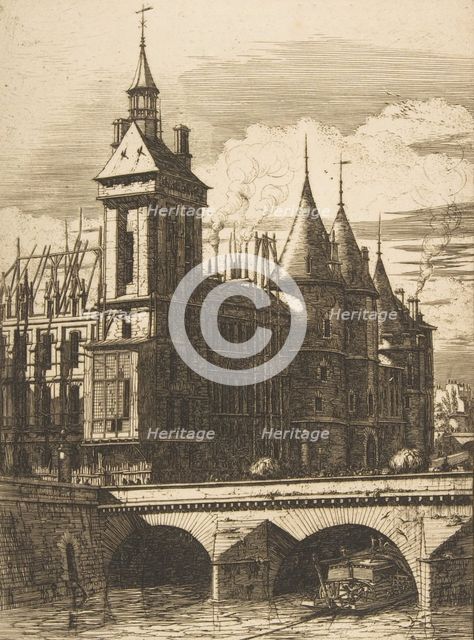 The Clock Tower, Paris, 1852. Creator: Charles Meryon.