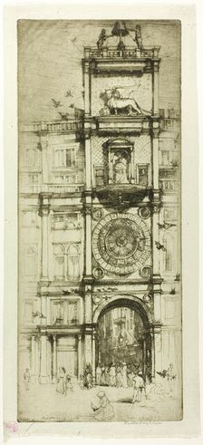 The Clock Tower, Venice, 1909. Creator: Donald Shaw MacLaughlan