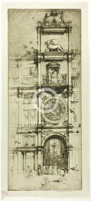 The Clock Tower, Venice, 1909. Creator: Donald Shaw MacLaughlan.
